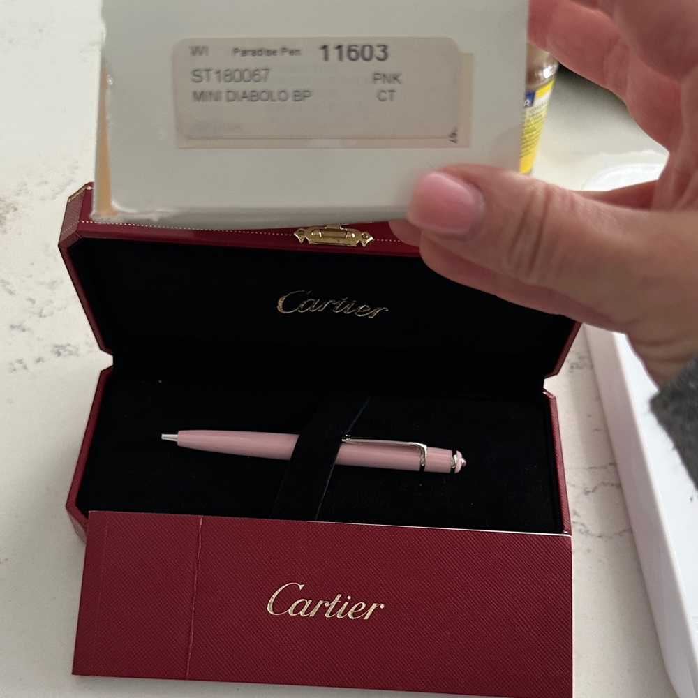 NEW WITH BOX Cartier Pink Mini Diablo Pen with Box - Picture 4 of 4